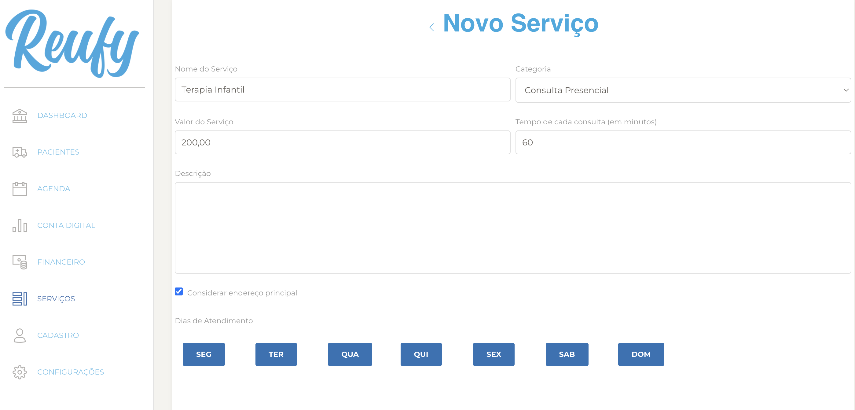 Cadastro de serviços Image